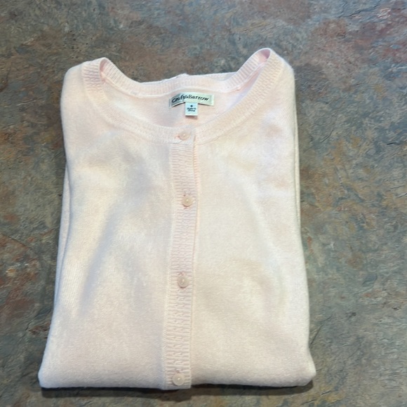 EUC Croft & Barrow Pink Cardigan - Picture 11 of 11